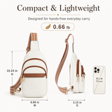 Women’s RFID Leather Sling Bag – Compact Anti-Theft Crossbody for Travel & Everyday Use