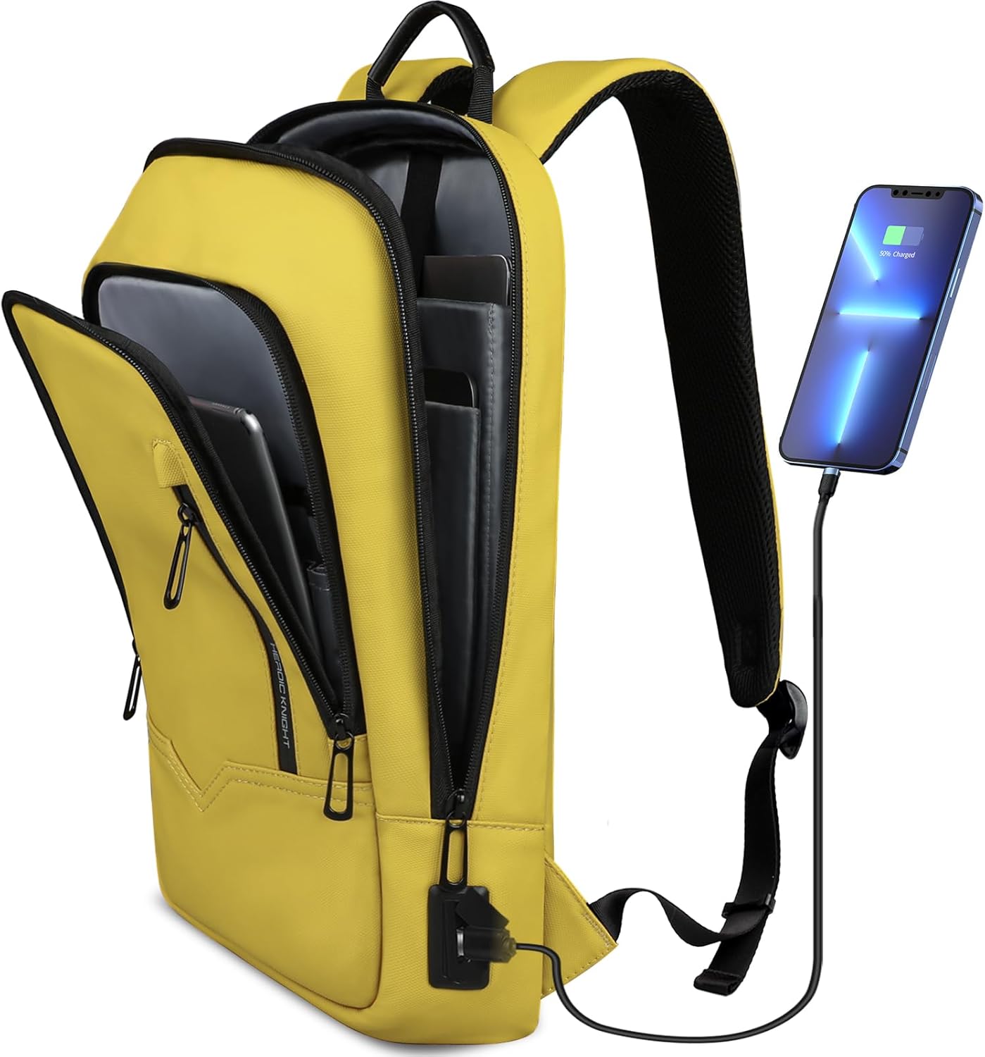 Slim Anti-Theft Business Laptop Backpack with USB Charging Port – Lightweight 15.6″ Work & Travel Backpack