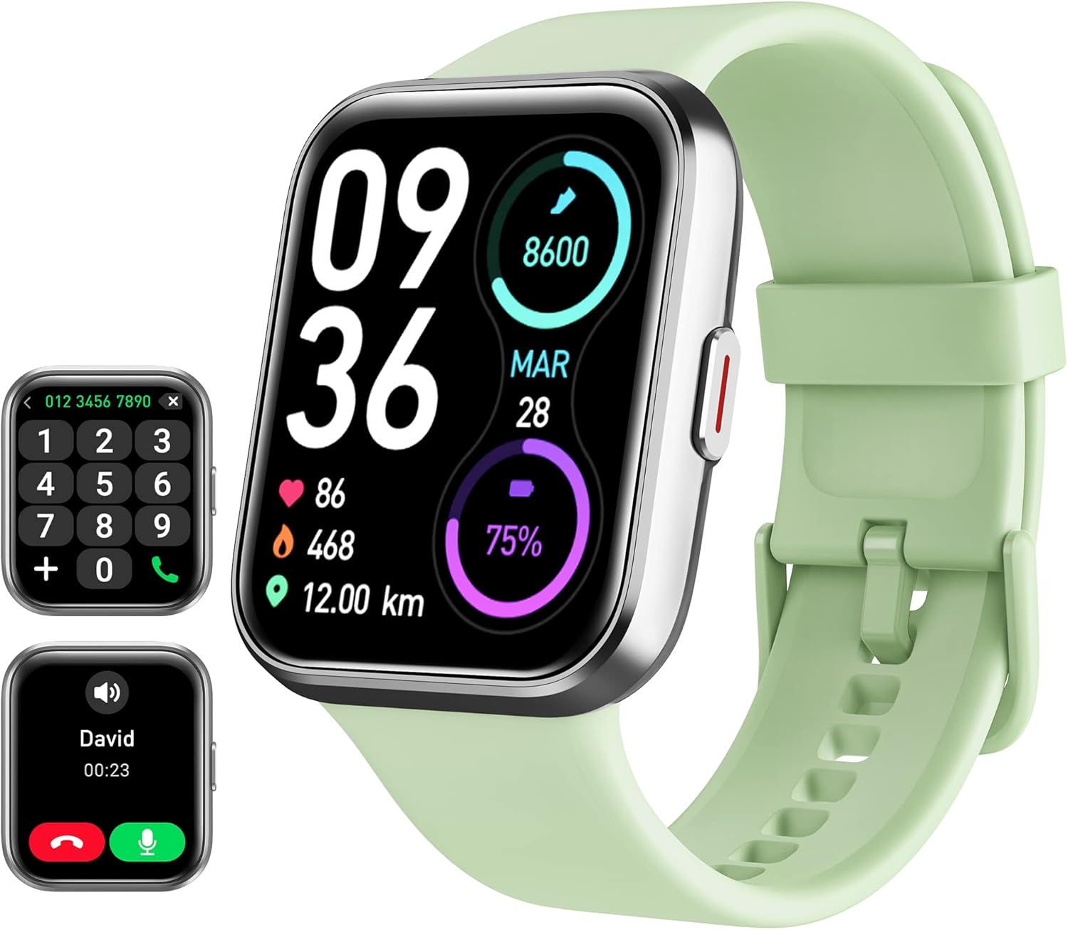 Pro Series 8 Smart Watch with Alexa Built-in & Bluetooth Calling – 1.8" HD Screen, 100+ Sports, SpO2 & Heart Rate Monitor