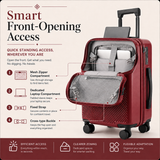 20-Inch Smart Hardshell Carry-On with USB & Cup Holder