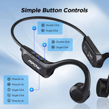 MPOW X14 Bone Conduction Sport Headphones – Bluetooth 5.3 Wireless Earphones, ENC Mic, IPX6 Waterproof, Open-Ear Design