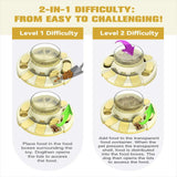 Dog Puzzle Toy w/Button – 2-in-1 Food Dispenser & Slow Feeder Game for Mental Stimulation