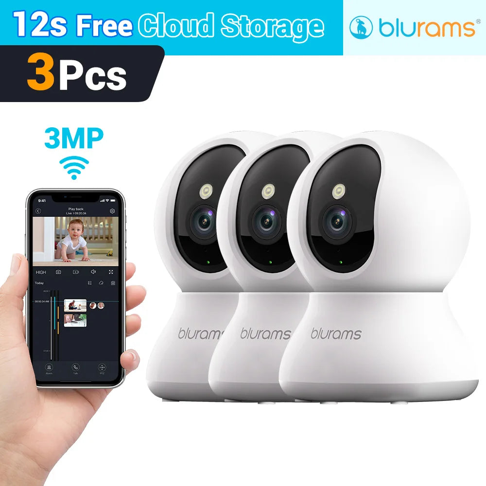 Blurams Baby Monitor Camera – 2K HD Smart Home Security Camera with Motion Detection, Two-Way Audio & Night Vision, Easy Setup