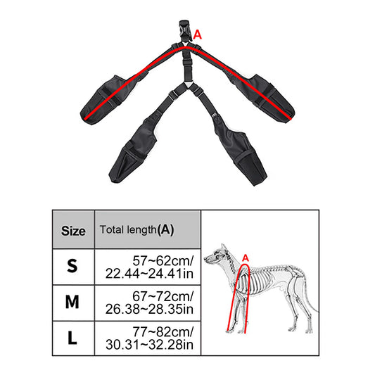 Adjustable Protective Dog Pants – All-Weather Paw Protector with Auxiliary Strap for Winter Cold