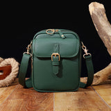 Unisex Vintage PU Leather Crossbody Bag – Anti-Theft Small Messenger Shoulder Satchel for Men & Women, Durable & Stylish