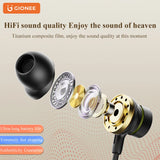 Gionee 5.3 Wireless Bluetooth Neckband Headset – Sport Neck-Hanging Earbuds with HiFi Sound, Mic & Waterproof Design