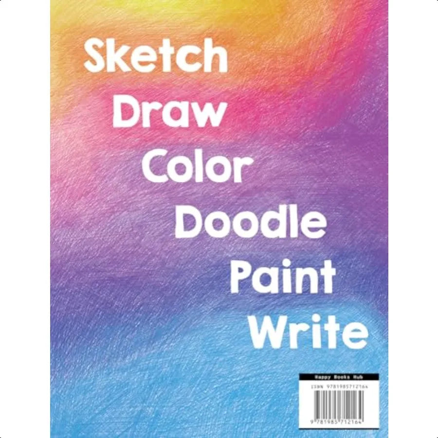 8.5×11″ 100-Page Blank Sketchbook – Versatile Drawing, Doodling & Writing Pad