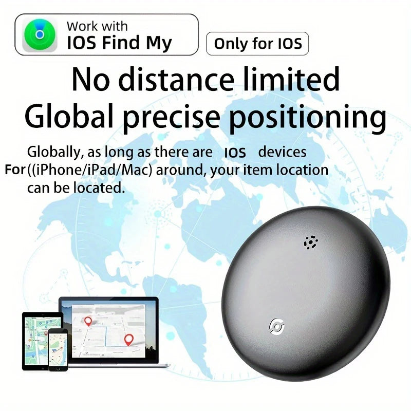 4-Pack Smart iTag Global Locator – GPS Tracker Compatible with iOS Find My for Keys, Wallets, Cars, Pets & Luggage