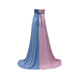 Women’s Maternity Photography Dress – Sleeveless Long Skirt with Train, Elegant Summer Wrap Gown for Pregnancy Photoshoots