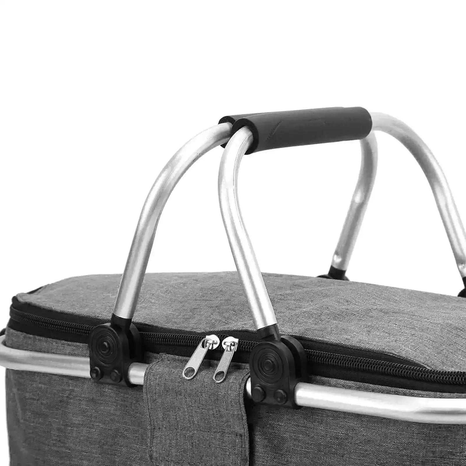 PO Duo 30L Foldable Insulated Picnic Basket – Portable Cooler Bag for Camping, Beach, Travel & Family