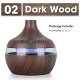 USB Cool Mist Sprayer – 300ml Portable Air Humidifier & Essential Oil Aroma Diffuser with Colorful Night Light for Home & Car