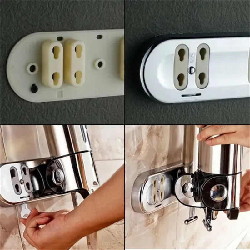 Wall-Mount Bathroom Liquid Soap Dispenser – Refillable Hand Sanitizer, Shampoo & Shower Gel Container