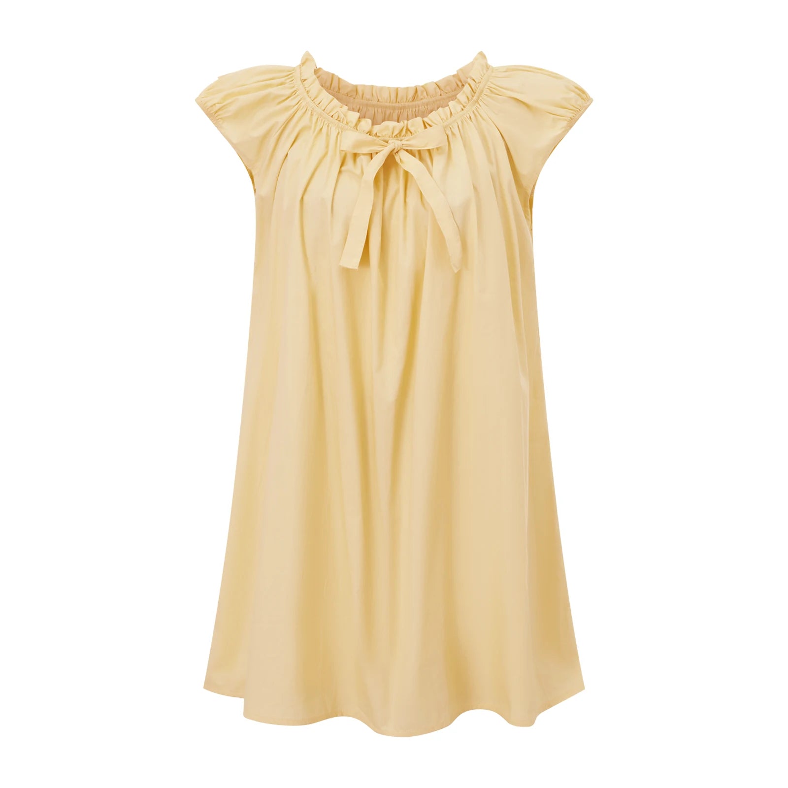 Elegant Maternity Dress – Empire Waist Pregnancy Outfit with Flowy Ruffled Hemline, Summer Wear for Stylish Moms-to-Be