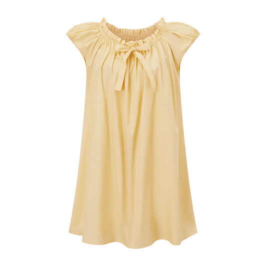 Elegant Maternity Dress – Empire Waist Pregnancy Outfit with Flowy Ruffled Hemline, Summer Wear for Stylish Moms-to-Be