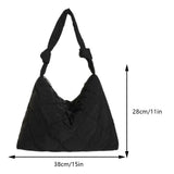 Women’s Quilted Padded Shoulder Tote – Lightweight Large-Capacity Satchel for Fall/Winter