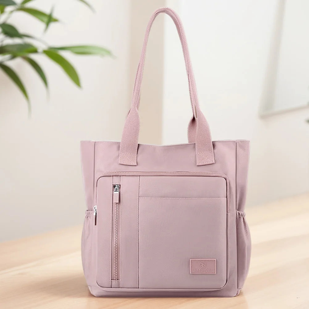 Single-Shoulder Large Capacity Waterproof Travel Shoulder Bag for Women – Multi-Pocket Shopping & Outdoor Purse