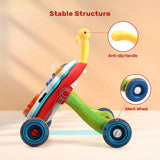 Cute Stone Sit-to-Stand Walker – 2-in-1 Baby Activity Center with Play Panel, Music & Learning Toy for Infant Development