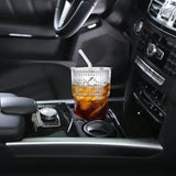 “12oz Iced Coffee Cups with Lids & Straws – 6-Pack Reusable Non-Fragile Drinking Cups for Iced Coffee, Tea & Juice”