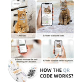 Stretch Elastic Cat Collar with Bell – Quick Release, Modifiable Pet Profile Page & Multiple Emergency Contact Options