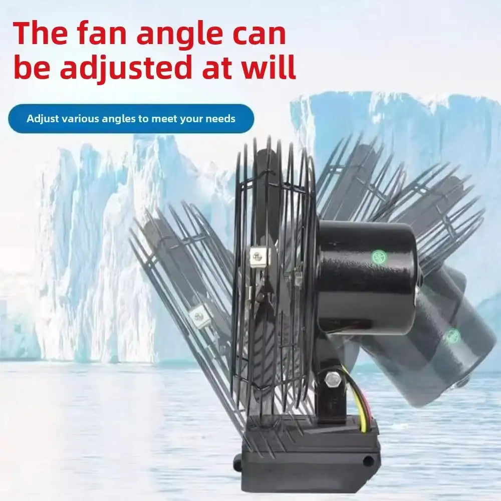 20,000 mAh Portable Camping Fan – 6″ Wireless Outdoor Metal Fan with Dual Batteries