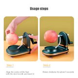 Manual Hand Crank Fruit Peeler – Labor-Saving Kitchen Tool with Suction Cup for Safe & Easy Peeling