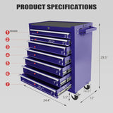 “Metal Rolling Tool Box with 5 Drawers – Heavy-Duty Tool Storage Cabinet with Wheels for Garage & Workshop”
