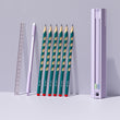 NBX Multi-Function Cute Pencil Box Hexagonal Standing Pen Holder Set – Stationery Organizer & Student Gift 🎁