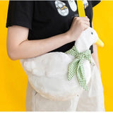 Cute Simulation Duck Plush Shoulder & Crossbody Bag for Women – Fun Cartoon Novelty Handbag