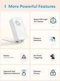 Meross US Matter WiFi Human Presence Sensor – Smart Radar Detector with Luminance & Distance Detection for Smart Homes