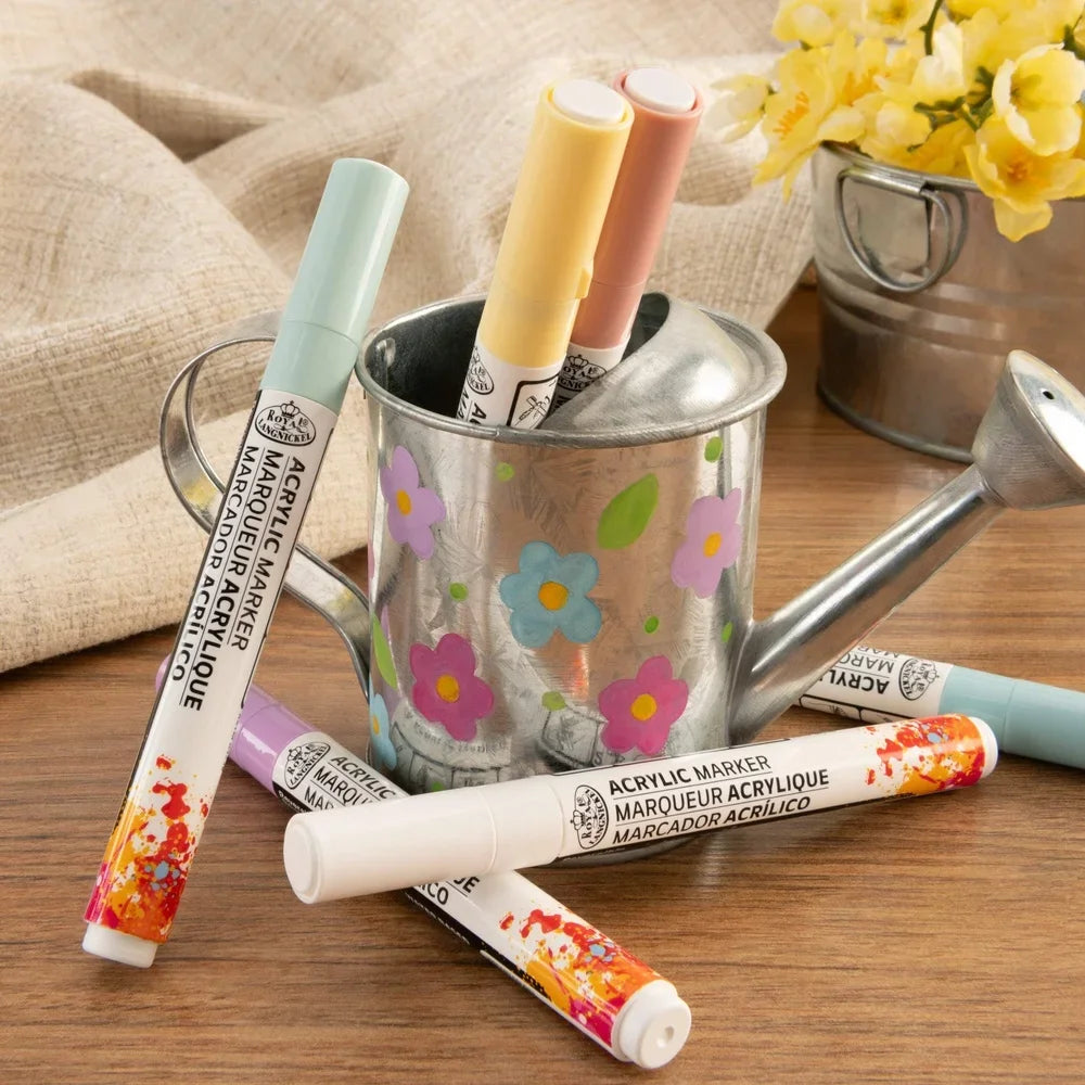Reversible Acrylic Paint Markers – 6-Pack Multi-Surface Non-Toxic Art Pens for Crafts & DIY Projects 🎨