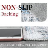 Large Vintage Area Rug 10x13 – Washable Stain-Resistant Carpet with Non-Slip Backing for Living Room & Indoor Décor