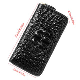 Women’s Crocodile PU Leather Wallet – Large-Capacity Organizer Clutch with Phone Pocket & Credit Card Holder