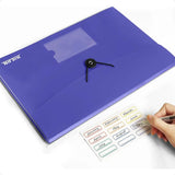 Accordion File Organizer – 7-Pocket Expanding Folder with Labels for A4 & Letter Documents 📁