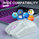 SM600 3-Mode Wireless Gaming Mouse – Ergonomic Rechargeable Mouse with Zero Latency, Macro Software & Adjustable DPI