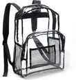 Clear PVC School Backpack – Water-Resistant Transparent Bookbag with Reinforced Straps