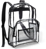 Clear PVC School Backpack – Water-Resistant Transparent Bookbag with Reinforced Straps