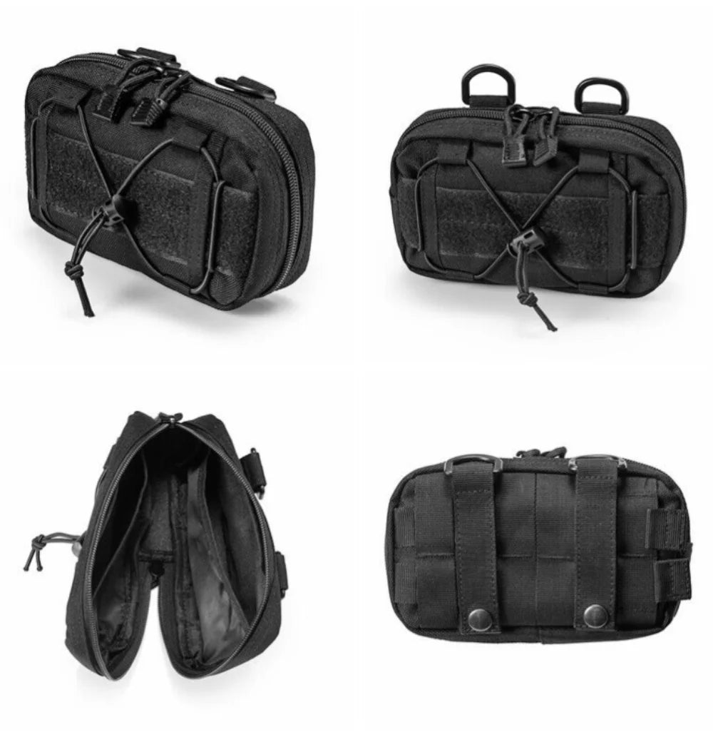 MOLLE Tactical Waterproof Pouch – Compact EDC Utility Tool Bag for Hiking, Fishing, Camping, Hunting & Outdoor Work