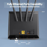 KuWFi 4G LTE Router CAT4 – 300Mbps WiFi Router & Modem with SIM Card Slot, RJ45 WAN/LAN & External Antenna (Supports 10 Users)