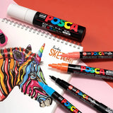 12-Color Water-Based Acrylic Marker Set – Japan UNI POSCA PC-1M (0.7 mm) for Pop Painting & Graffiti 🎨