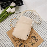 Women’s Casual Mobile Phone Crossbody Bag — Simple Vertical Shoulder Messenger Purse