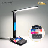 💡 LAOPAO 10W Qi Wireless Charging LED Desk Lamp – Dimmable Sliding Control, USB Port, Auto Timer & Night Light