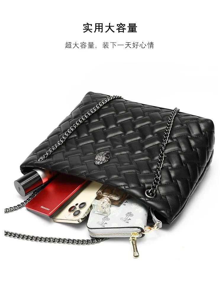 2024 Eagle-Head Chain Shoulder & Crossbody Bag – Diamond-Quilted Women's Handbag
