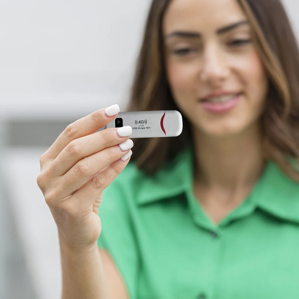 Portable WiFi USB Modem Stick – 4G LTE Wireless Router with SIM Card Slot, 150Mbps Dongle for Laptops & Mobile Devices