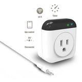 Smart Thermostat Socket – 10A WiFi Programmable Temperature Control Plug with App & Voice Control, Mini Timed Socket for Home & Office