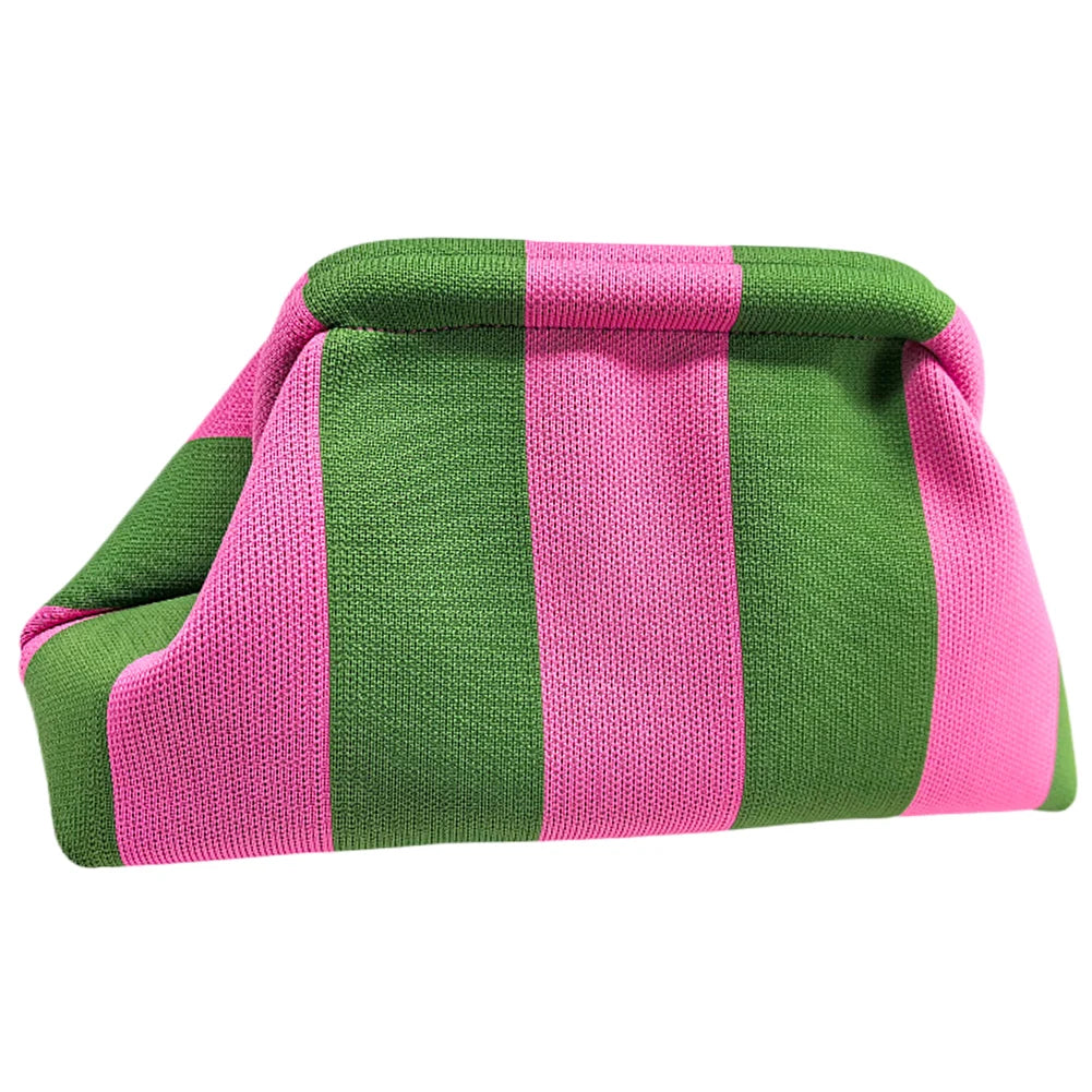 Woven Knit Small Crochet Crossbody Bag for Women – Contrast Colour Summer Straw Satchel Handbag