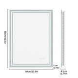 LED Bathroom Mirror – Backlit, Dimmable, Anti-Fog Makeup Mirror (IP65 Rated)