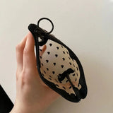 Women’s Black Small Coin Wallet – Mesh Transparent Mini Purse for Earphones, Keys, Cards & Money
