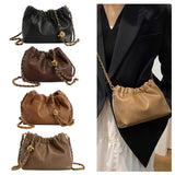 Women Chain-Strap “Cloud” Crossbody & Tote Bag – Versatile Pleated Hobo Shoulder Satchel