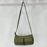 Women’s Fashion Shoulder Bag – Solid Colour Under-Arm Messenger with Multi-Pockets & Zipper Closure