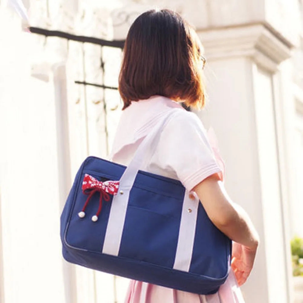 JK Uniform Style Messenger Handbag for Teen Girls – Large Capacity Anime Cosplay Shoulder Bag